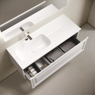 Тумба подвесная под раковину Sancos Very VR120LW левая 120 см Bianco